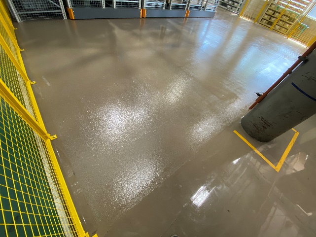 上塗り作業